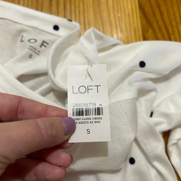 ‼️NWT‼️ Loft dotted shirt - Picture 3 of 5